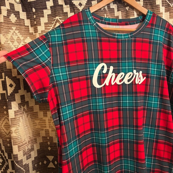 Women’s Joyspun Plaid Night Gown / Night Dress / Moo Moo Size L / XL - Picture 5 of 6